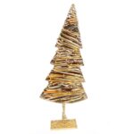 ST56881 ARBOL NAVIDAD TELA DORADA 90 CM