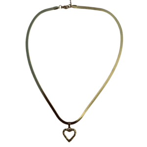 COLLAR DORADO CORAZÓN HUECO