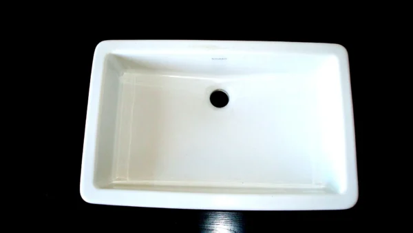 Lavabo sobre encimera rectangular