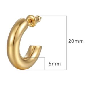 PENDIENTES DORADOS "C"